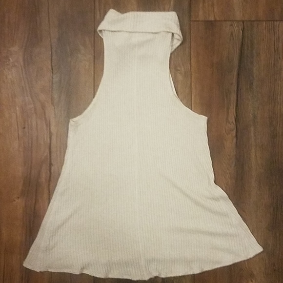 We the Free drippy ribbed turtleneck tank cream M - Picture 4 of 4